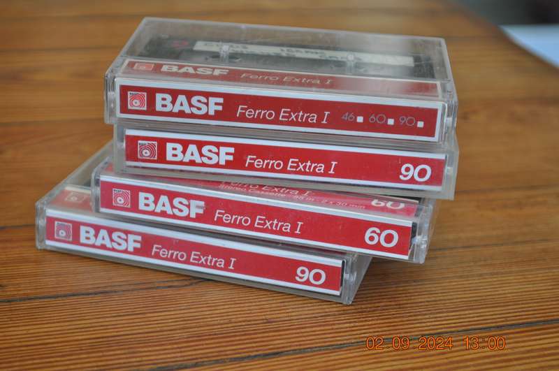 Vintage BASF Ferro Extra I 90 60 Cassettes Pre-Owned