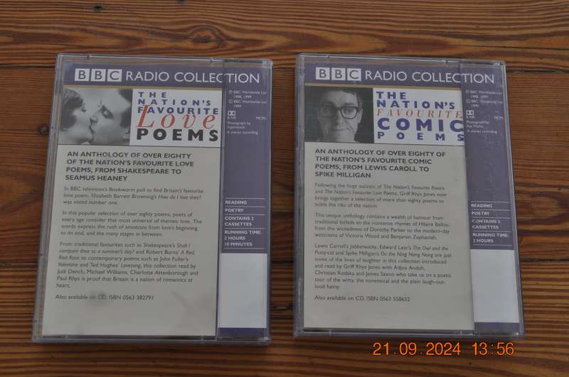 Favorite Love and Comic Poems Cassettes