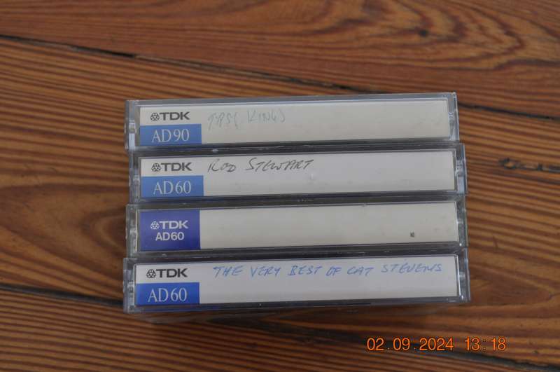 Vintage TDK AD60 AD90 Cassettes Pre-Owned