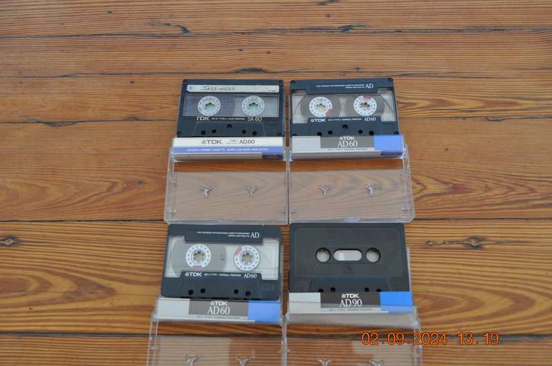 Vintage TDK AD60 AD90 Cassettes Pre-Owned