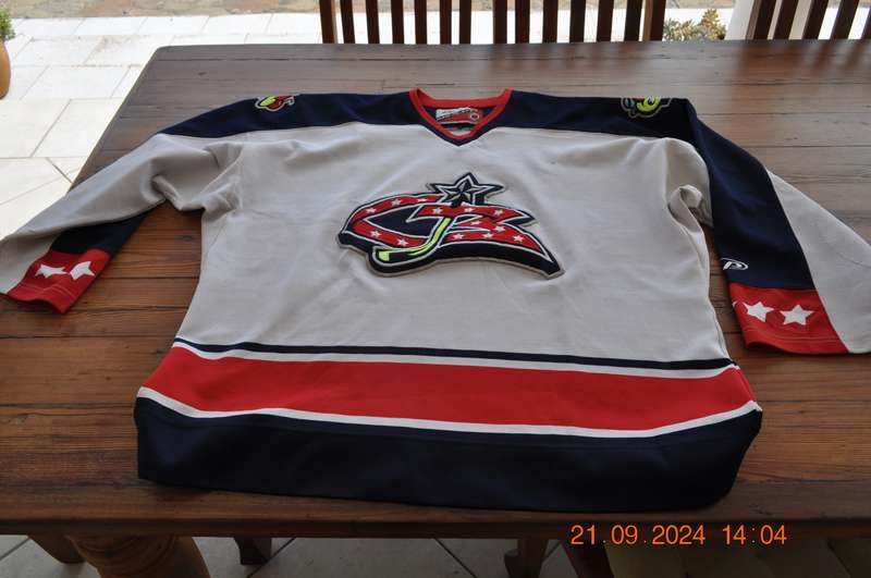 Vintage Columbus Blue Jackets NHL Hockey Jersey