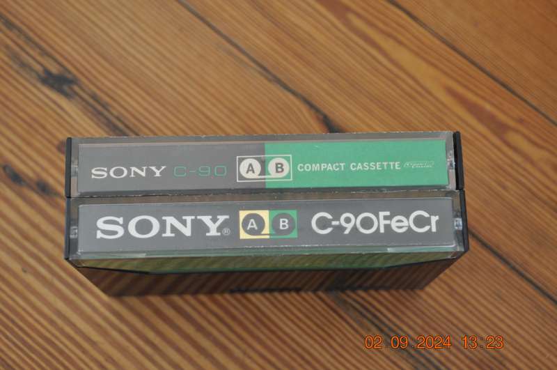 Vintage Sony C-90 C-90 FeCr Pre-Owned Cassettes
