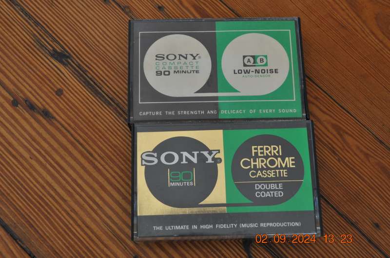 Vintage Sony C-90 C-90 FeCr Pre-Owned Cassettes