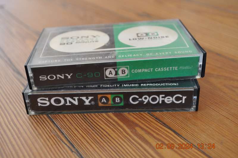Vintage Sony C-90 C-90 FeCr Pre-Owned Cassettes