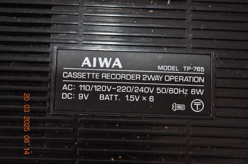 Vintage Aiwa Cassette Player Recorder (as is)