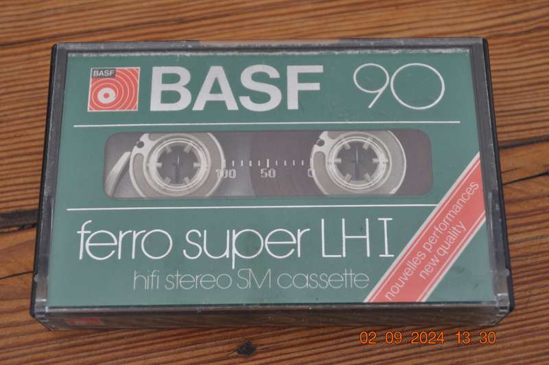 Vintage BASF 90 Ferro Super LHi Cassette Pre-Owned
