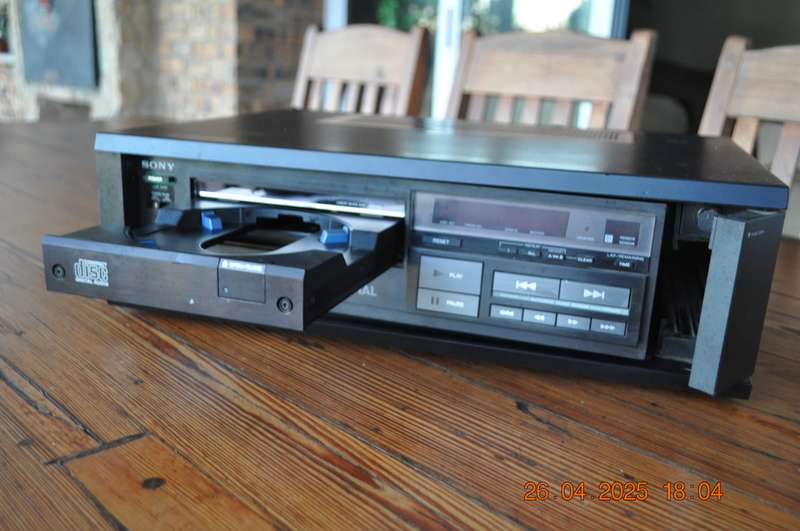 Vintage First Sony CD Player 1980s CDP-101 As Is