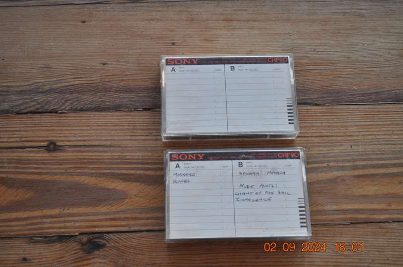 Vintage Sony CHF 90 Cassettes X2 Pre-Owned