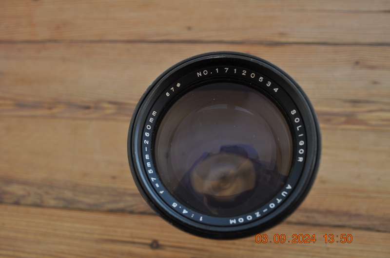 Soligor 75mm  260mm 1:4.5 Auto Zoom Lens