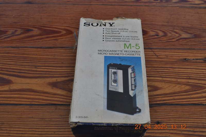 Vintage Sony M-5 Micro Cassette Recorder (as is)