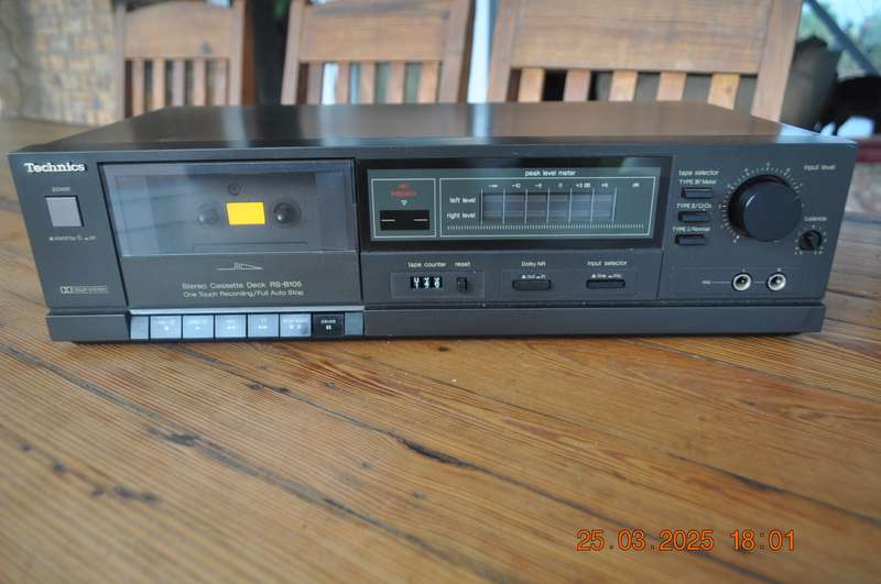 Vintage Technics Stereo Cassette Deck RS-B105