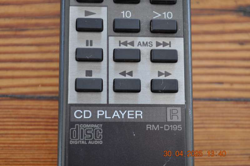 Sony Orginal CD Player Remote Control RM-D195