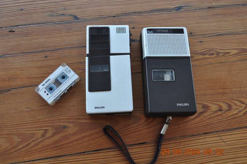 Vintage Philips Micro Cassette Recorders (selling as is)