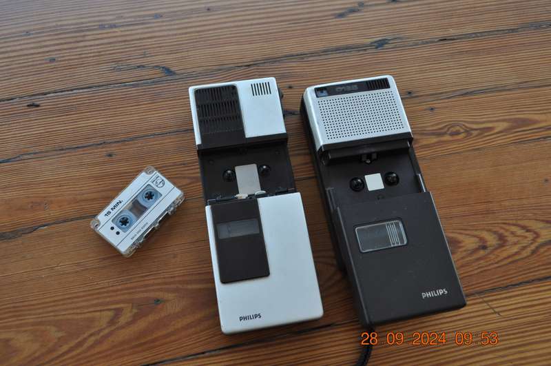 Vintage Philips Micro Cassette Recorders (selling as is)