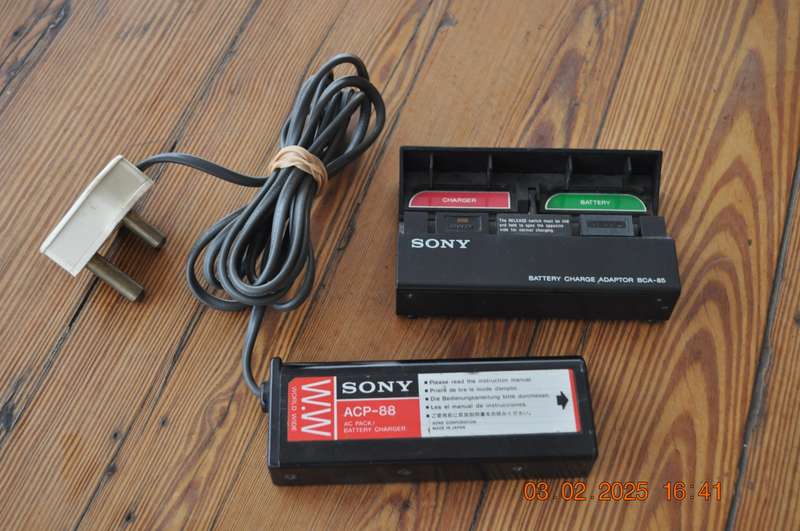 Vintage Sony Battery Charger Adaptor For Older Camcorders