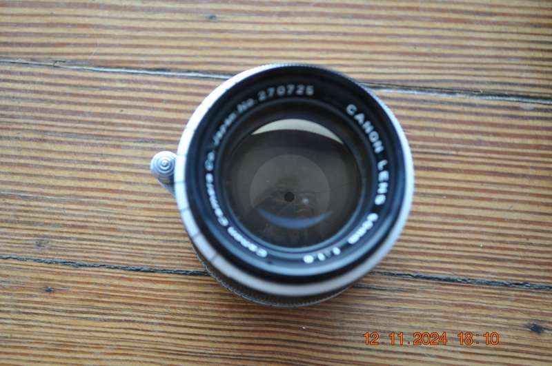 Canon P Rangefinder 35mm Film Camera 50mm 1.8 L39 Lens and Light Meter