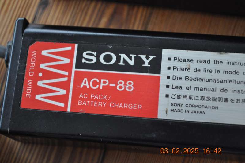 Vintage Sony Battery Charger Adaptor For Older Camcorders