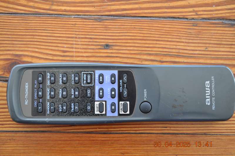 Original Aiwa CD System Remote Control RC-TN340EX