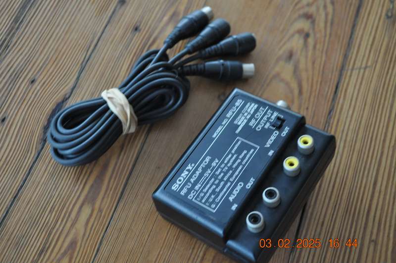Vintage Sony RFU Adaptor Cable Assembly For Older Camcorders