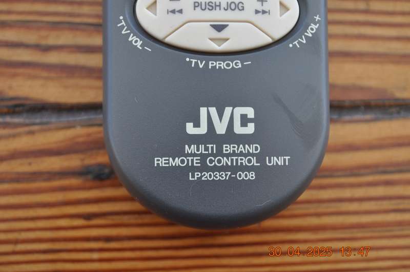 Original JVC TV VCR Remote Control LP20337-013
