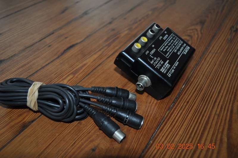 Vintage Sony RFU Adaptor Cable Assembly For Older Camcorders