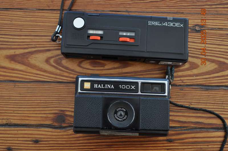 Vintage Minolta and Halina Film Cameras (as is)