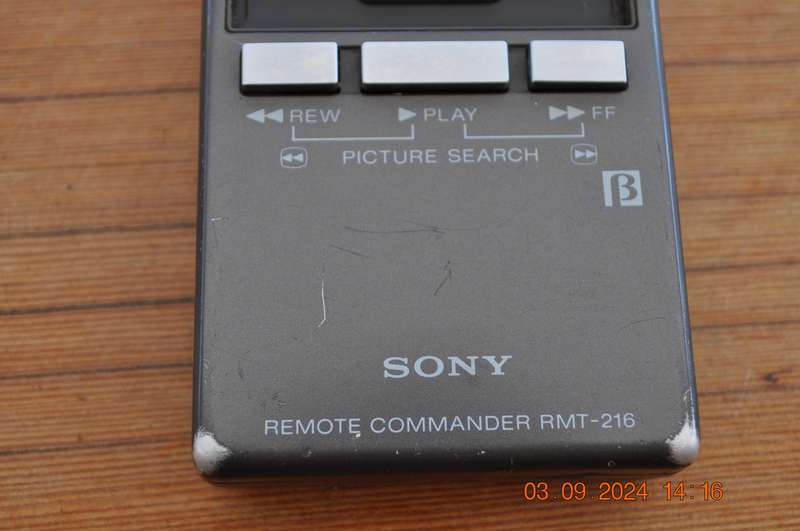 Vintage Original Sony Betamax RMT-216 Remote Control