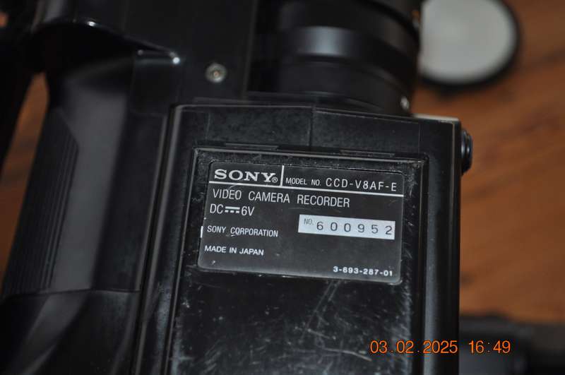 Vintage Sony 8mm Video Camera (as is)