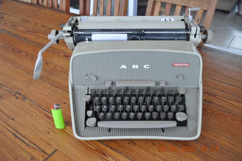 Vintage ABC Sterling Manual Typewriter