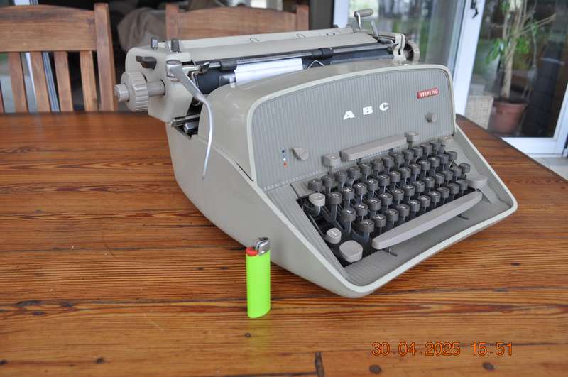 Vintage ABC Sterling Manual Typewriter