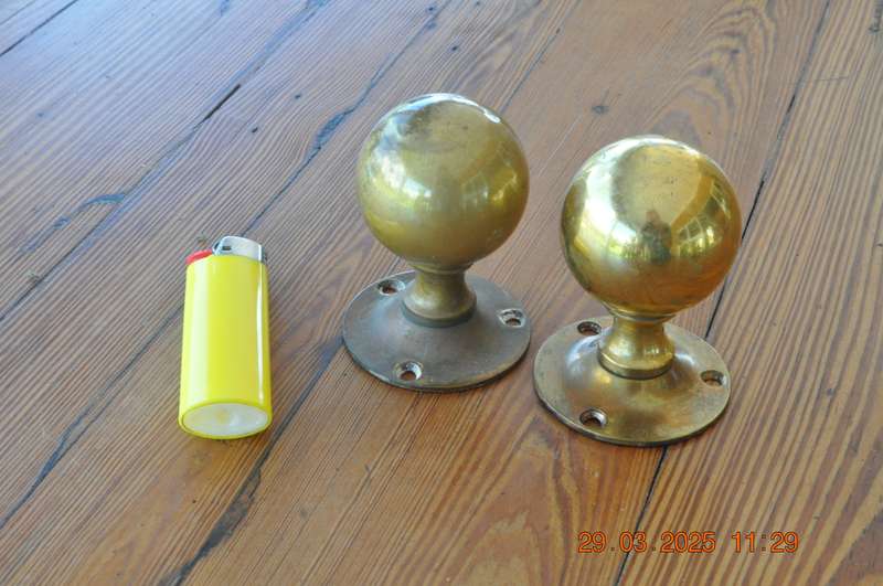 Vintage Brass Door Knobs