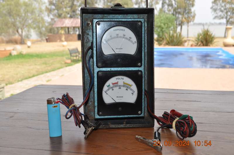 Vintage Wilkson Volt Amperes Meter