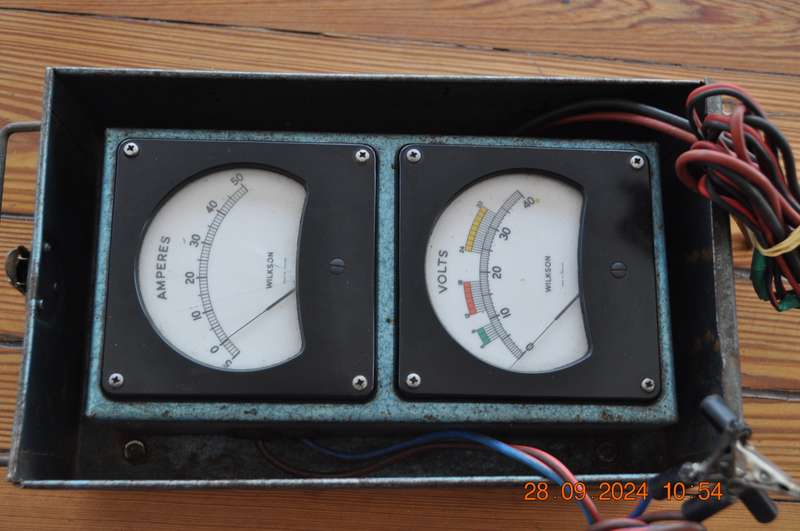 Vintage Wilkson Volt Amperes Meter