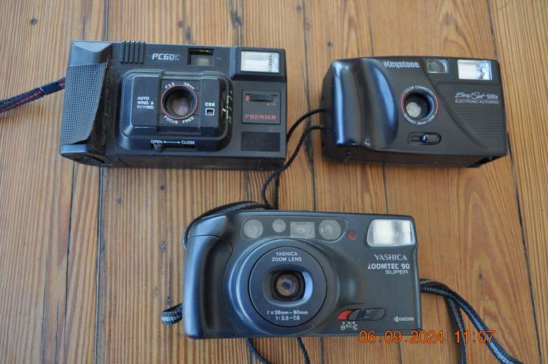 Film Cameras For Parts Or Display x 3