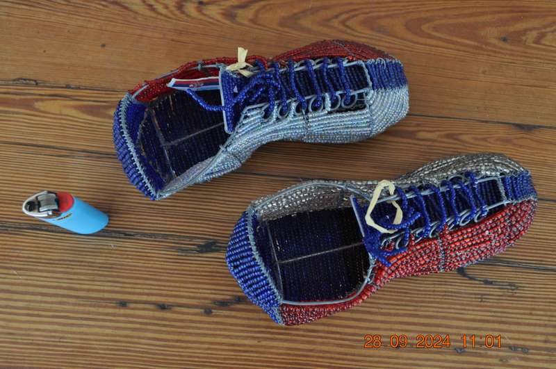 Wire Beaded Soccer Boots