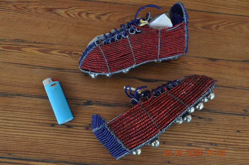 Wire Beaded Soccer Boots
