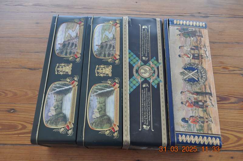 Glenfiddich Glen Moray Collectable Whiskey Tins