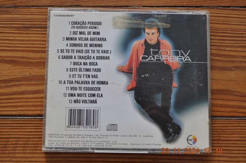 Tony Carreira  Coracao Perdido (Cd Portuguese)