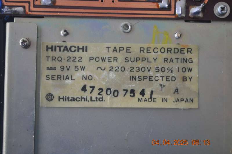 Vintage Hitachi Level Matic Boom Box from 1960s