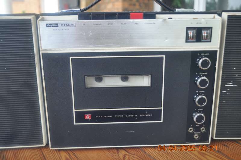 Vintage Hitachi Level Matic Boom Box from 1960s