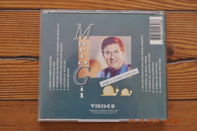 Mario Gil  Ando A Comer Caracois (Cd Portuguese)