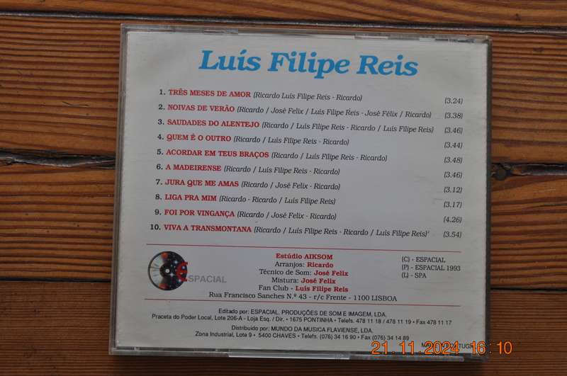 Luis Filipe Reis  Noivas De Verao Tres Meses De Amor (Cd Portuguese) R149