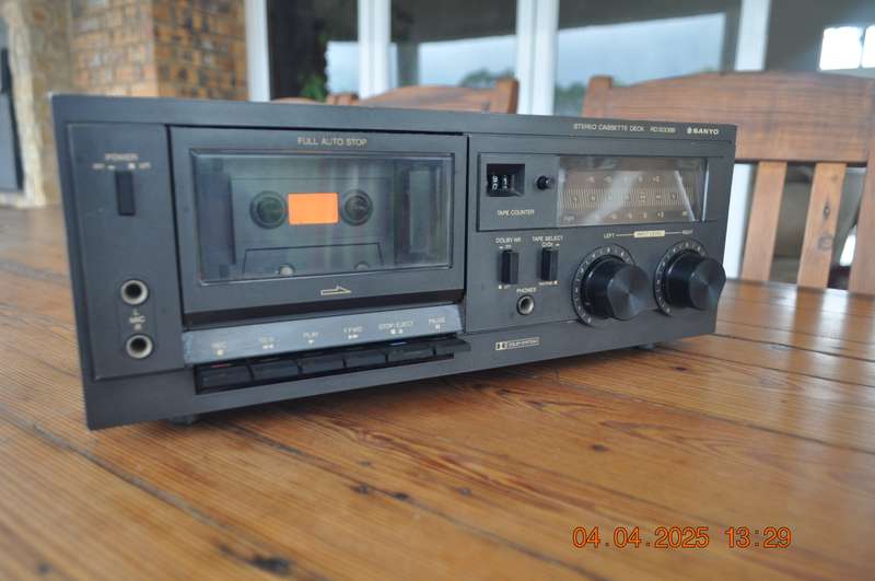 Vintage Sanyo Stereo Cassette Deck Player