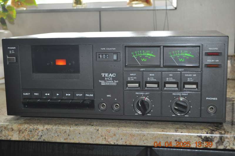 Vintage Teac A-103 Stereo Cassette Deck Player
