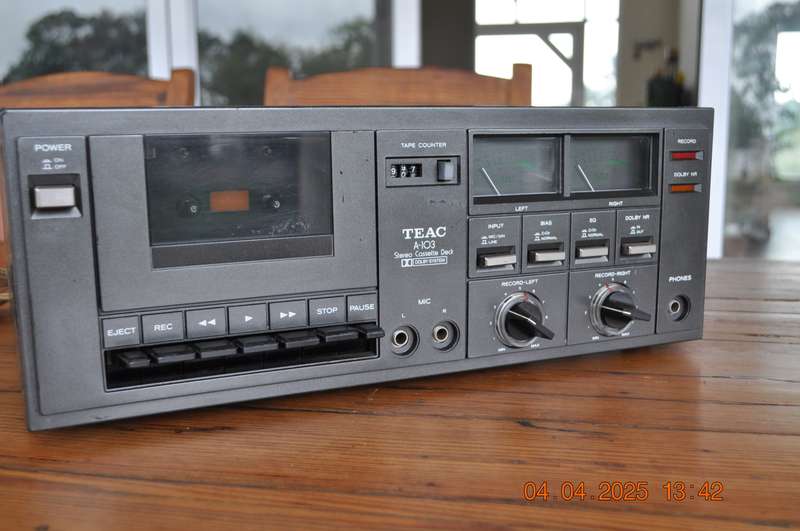 Vintage Teac A-103 Stereo Cassette Deck Player