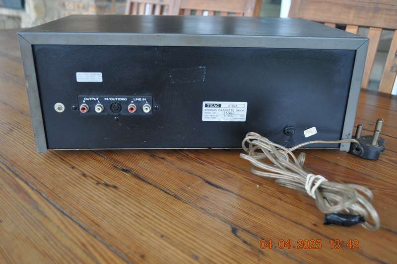 Vintage Teac A-103 Stereo Cassette Deck Player