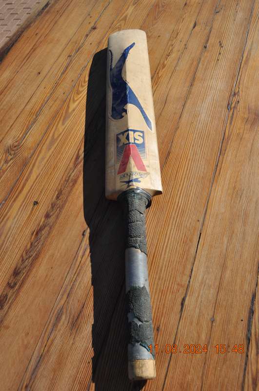 Vintage Slazenger V Six Signed Cricket Bat