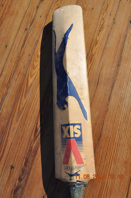 Vintage Slazenger V Six Signed Cricket Bat