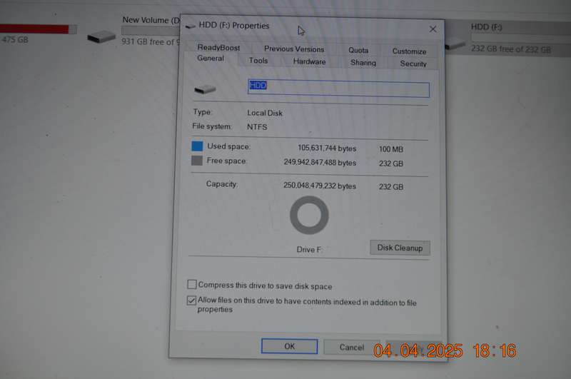 Sata PC Desk Top Hard Drives 250GB x 2 and 500GB