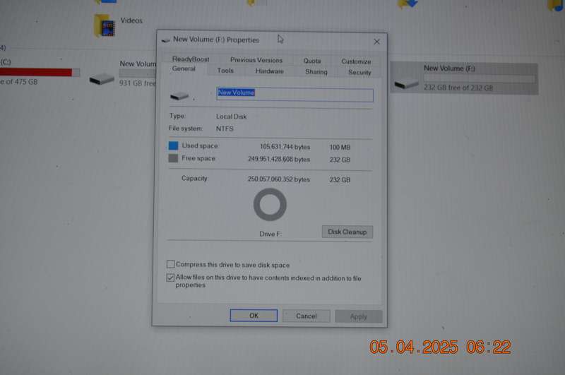 Sata PC Desk Top Hard Drives 250GB x 2 and 500GB